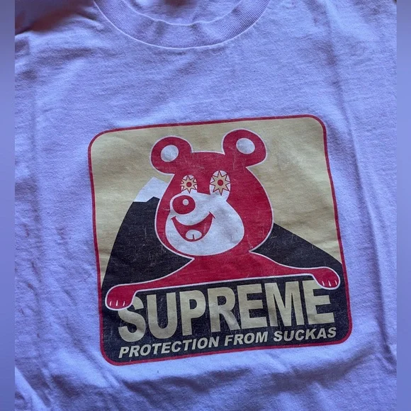 Vintage Purple Supreme T-shirt Size Medium - Picture 2 of 7